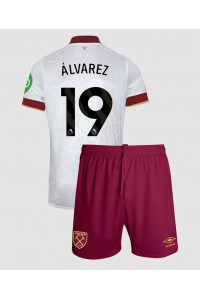 West Ham United Edson Alvarez #19 Jalkapallovaatteet Lasten Kolmas peliasu 2024-25 Lyhythihainen (+ Lyhyet housut)